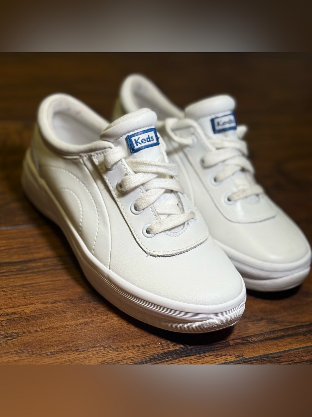 Keds Ritzzy 2 White Lace-Up Low Top Sneakers Memory Foam Kids US 1M EU 32.5
